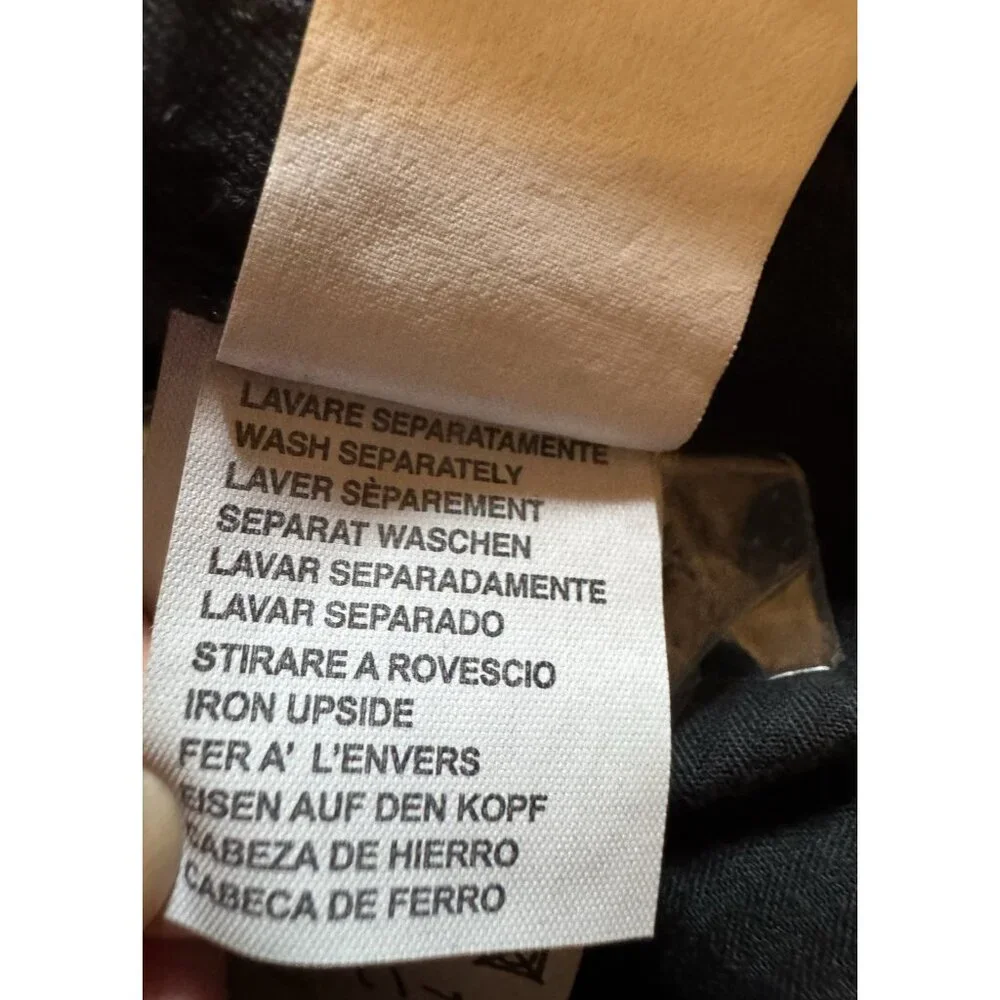 Ermenegildo Zegna Men's Black Stretch Straight Leg Jeans US 40 IT 56 NEW